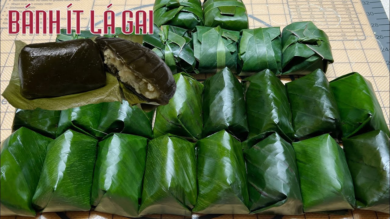 Bánh Ít Lá Gai Kiểu Gói Tân Thời - Ramie Leaves Glutinous Cakes