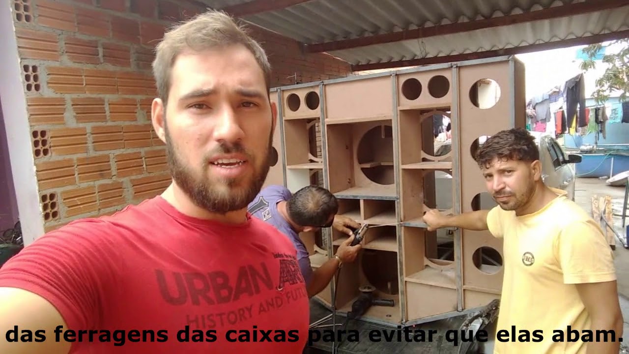 Fixação e Ferragens das caixas - Carretinha Safadão - Deboxe Sound'Car