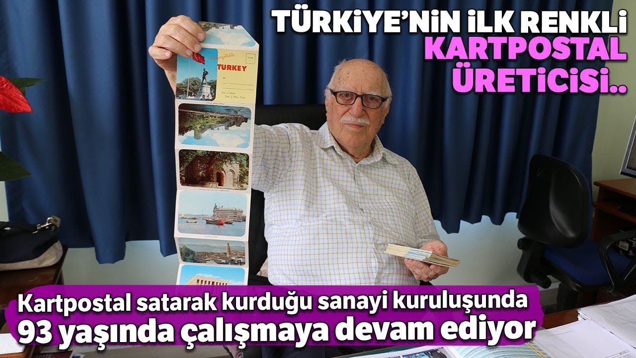 Türkiye’nin İlk Renkli Kartpostallarını Üreten Adam 93 Yaşında İşinin Başında