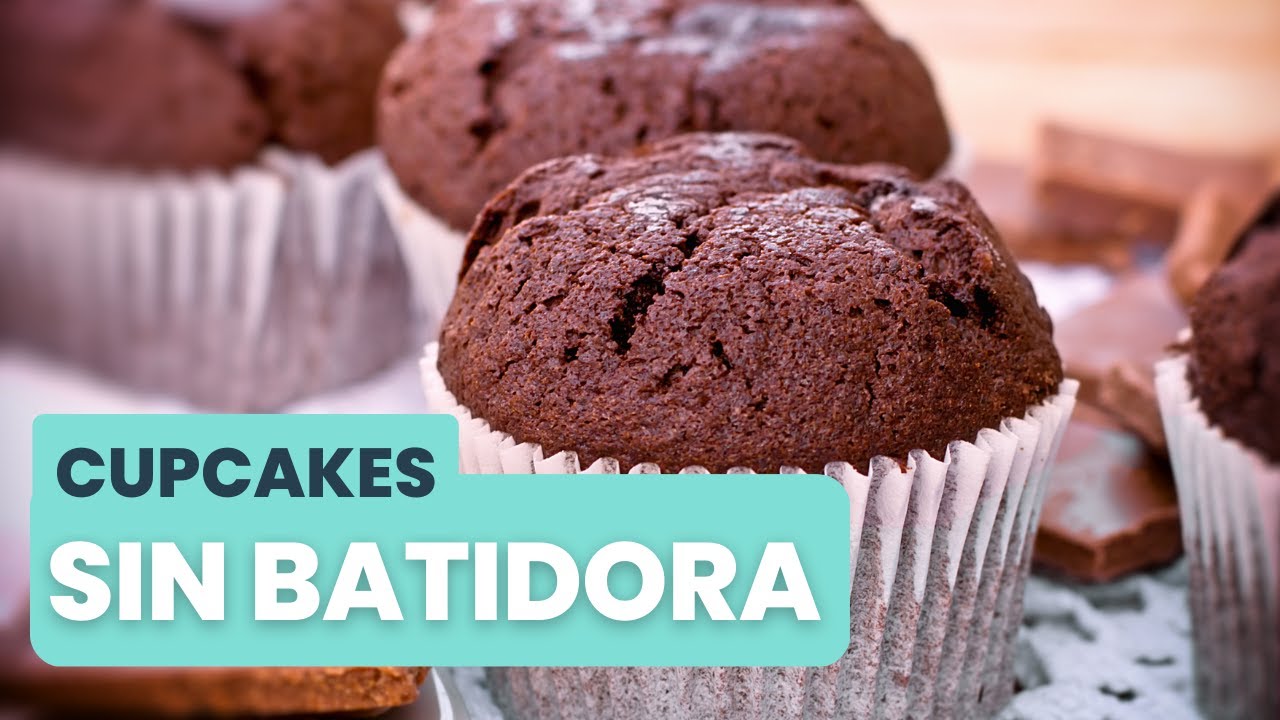 Cupcakes de chocolate SIN BATIDORA I  Extra esponjosos  I  Mérida Cakes