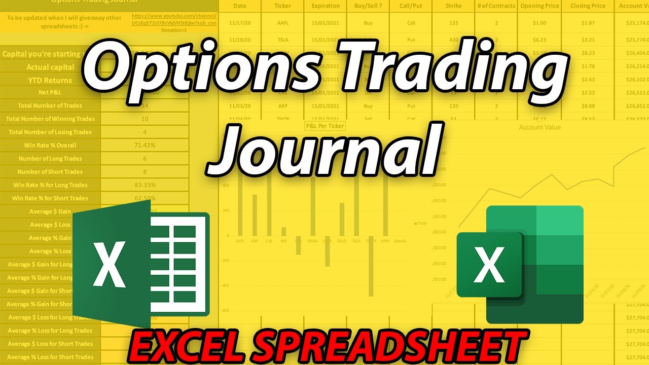 Options Trading: Excel Spreadsheet Trading Journal