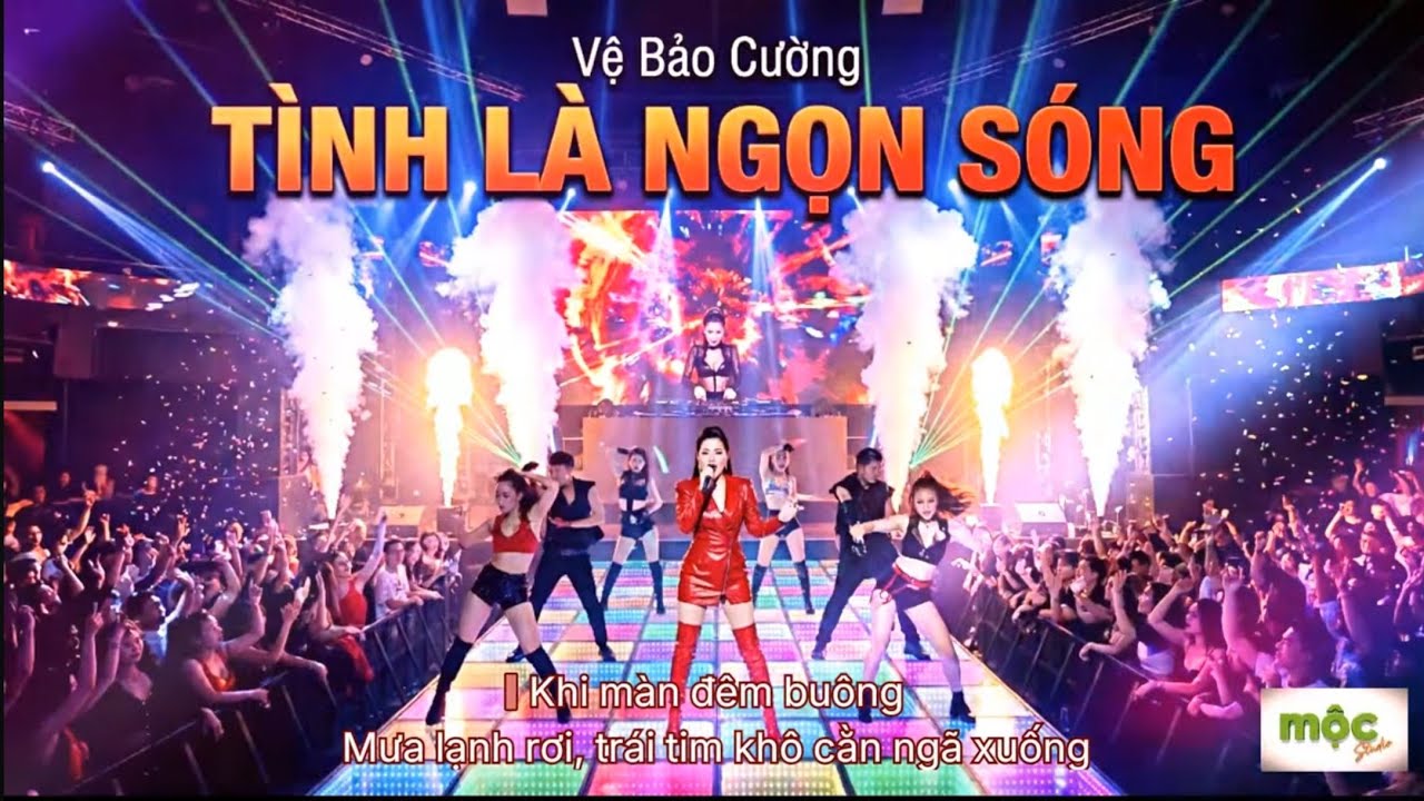 [Karaoke tone nữ] | TÌNH LÀ NGỌN SÓNG Remix | Vệ Bảo Cường | Nhạc trẻ remix sôi động hay mới nhất