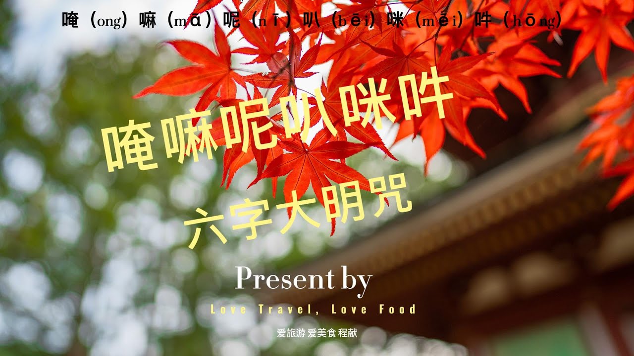 六字大明咒   唵嘛呢叭咪吽 Om Mani Pad me Hong