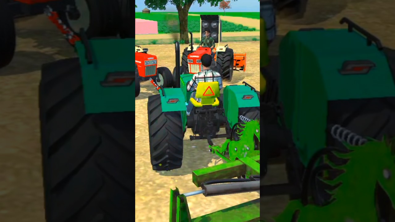 1 vs 2 tractor touching #tractor #ind #automobile #youtube #yt #youtube
