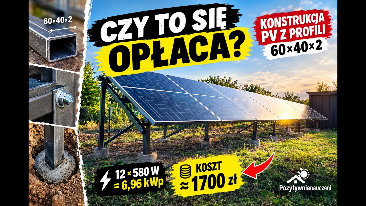 Konstrukcja PV za 1700 zł &ndash; czy zrobiłbym ją jeszcze raz?