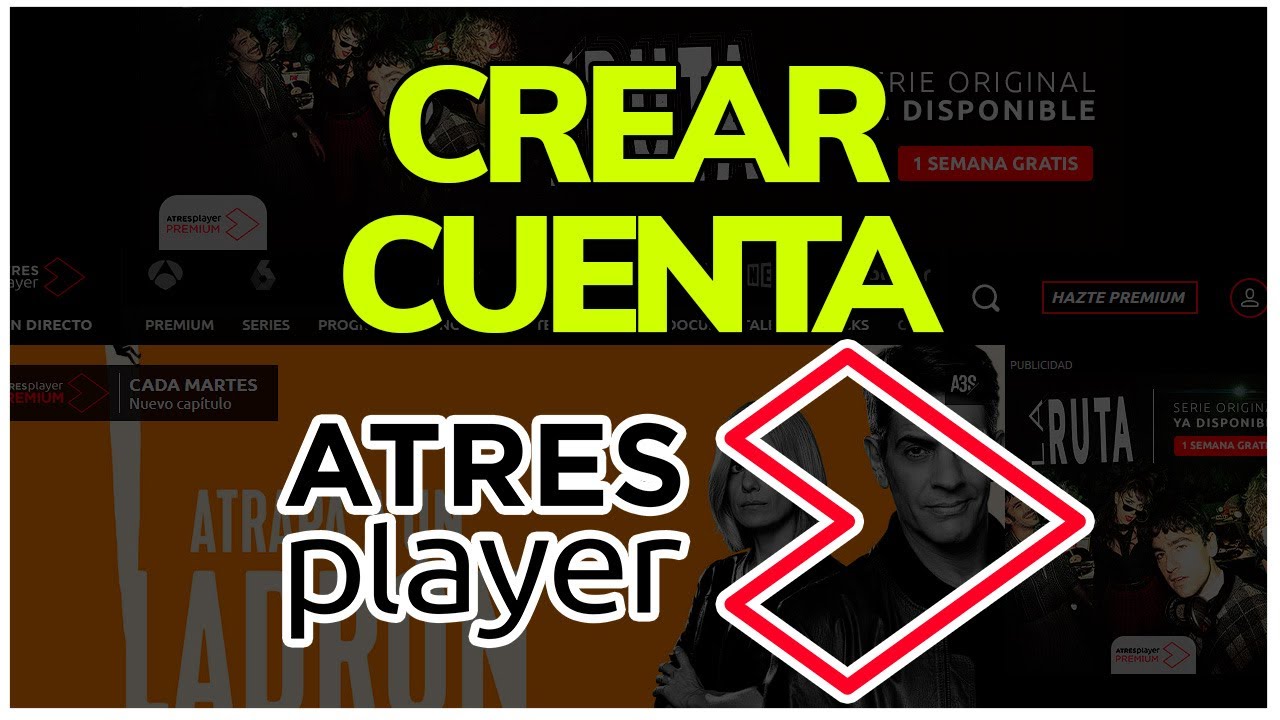 ➡️ C&oacute;mo CREAR CUENTA en ATRESPLAYER  en 2026 || Registrarse GRATIS en ATRESMedia