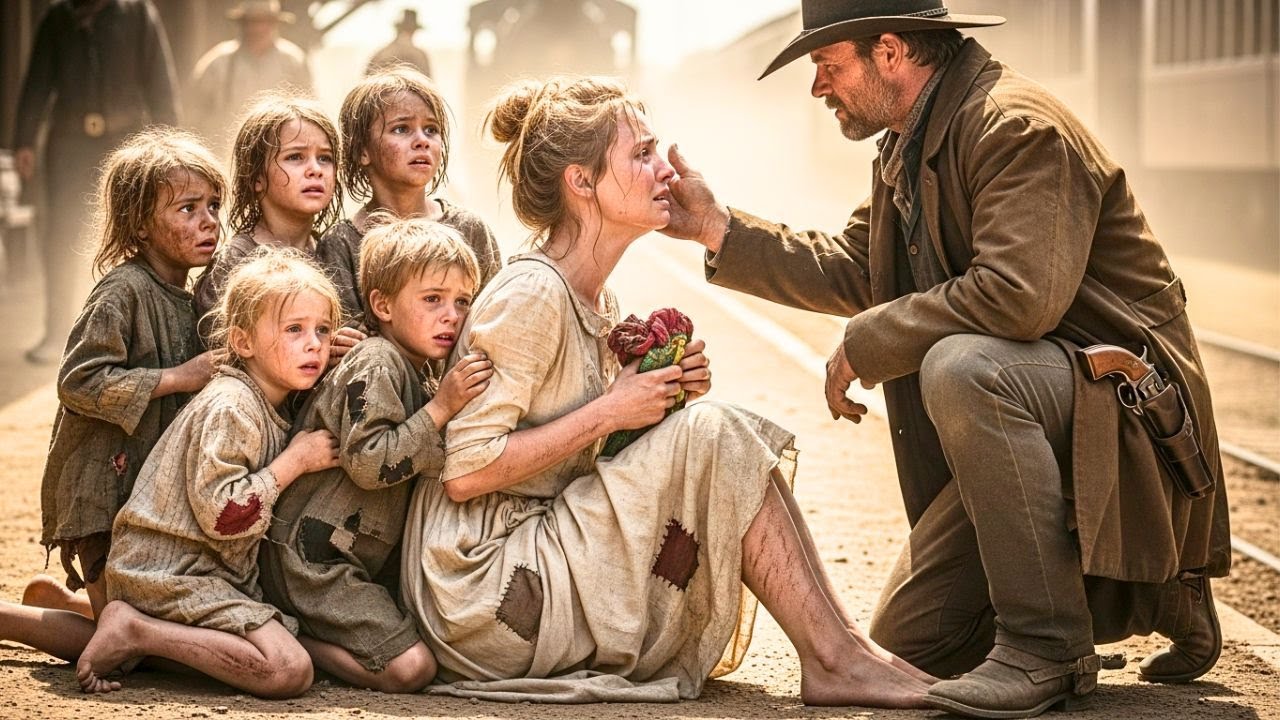 “I Can’t Get My Children Home…” The Widowed Mother Sobbed — Until The Cowboy Didn’t Walk Away