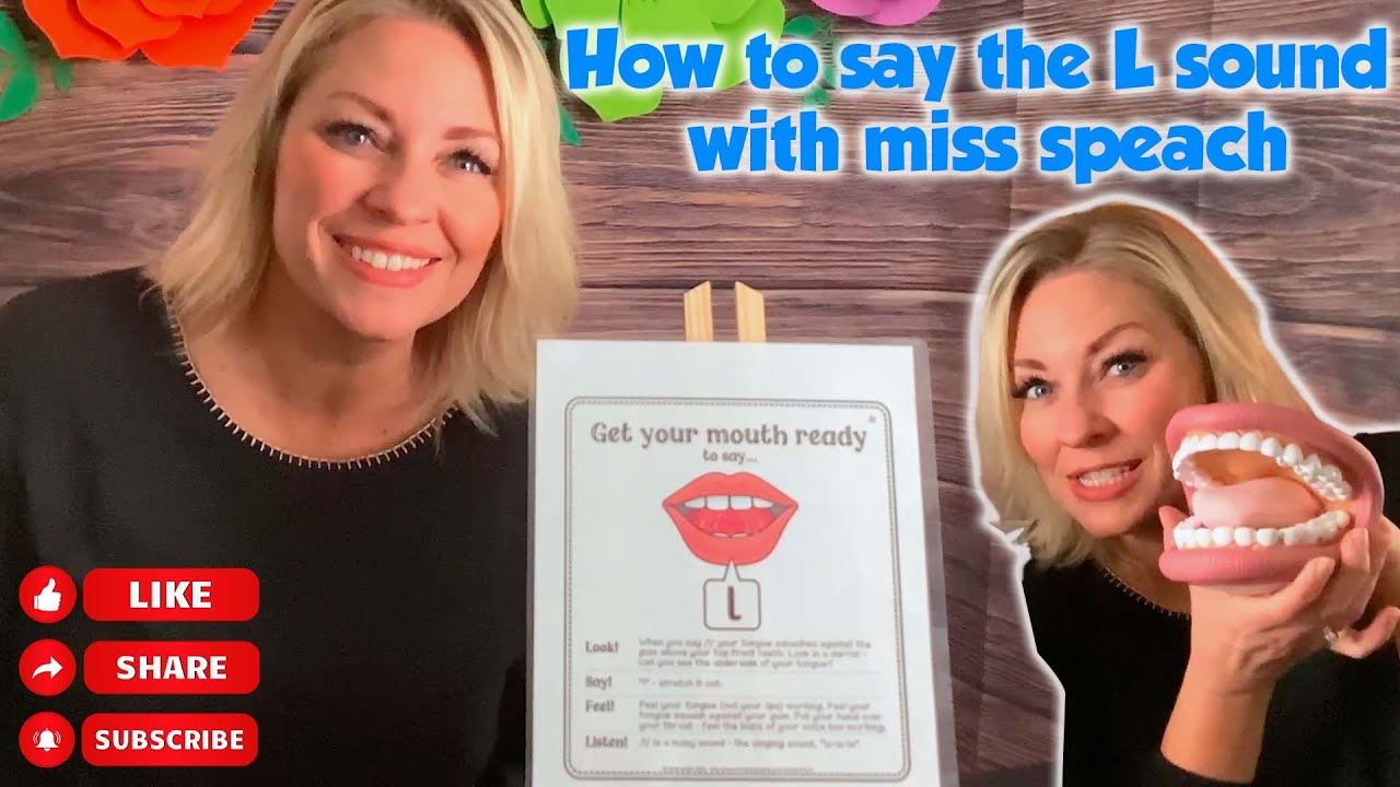 How to say the 'L' sound with Miss Speech! #articulation #speechtherapy #speechandlanguage #speech
