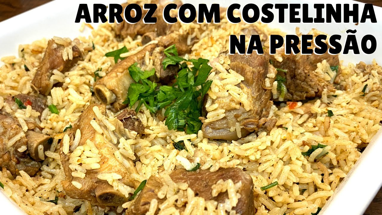 O MELHOR ARROZ COM COSTELINHA DE PORCO NA PANELA DE PRESSÃO. RECEITA RÁPIDA E FÁCIL | LY EXPLICA