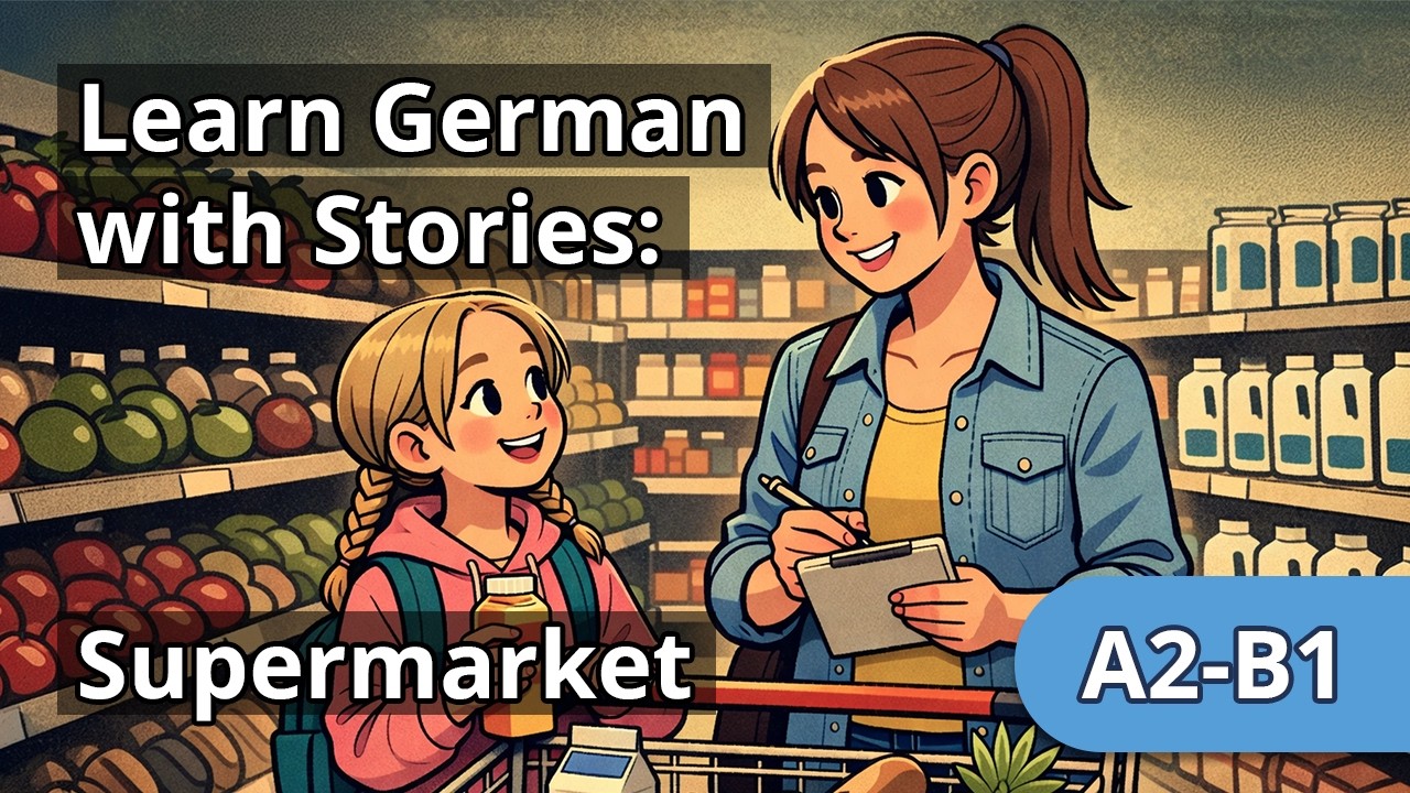 Learn German with Stories | In the Supermarket | A2-B1