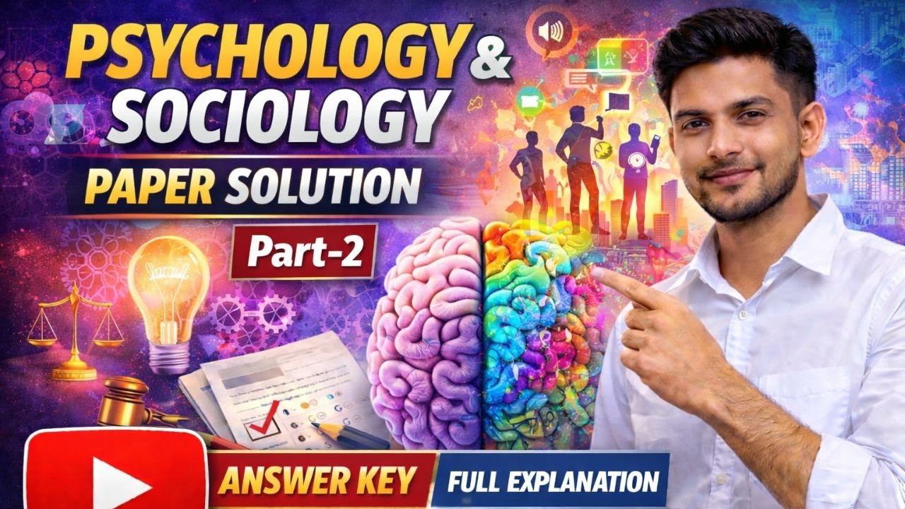 Psychology & Sociology Paper Solution For Bsc Nursing 1st Sem 