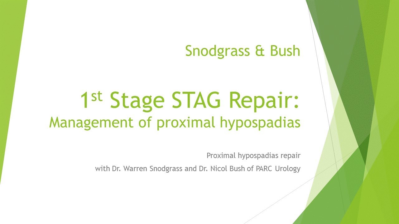 1st Stage STAG Repair with Dr. Snodgrass and Dr. Bush