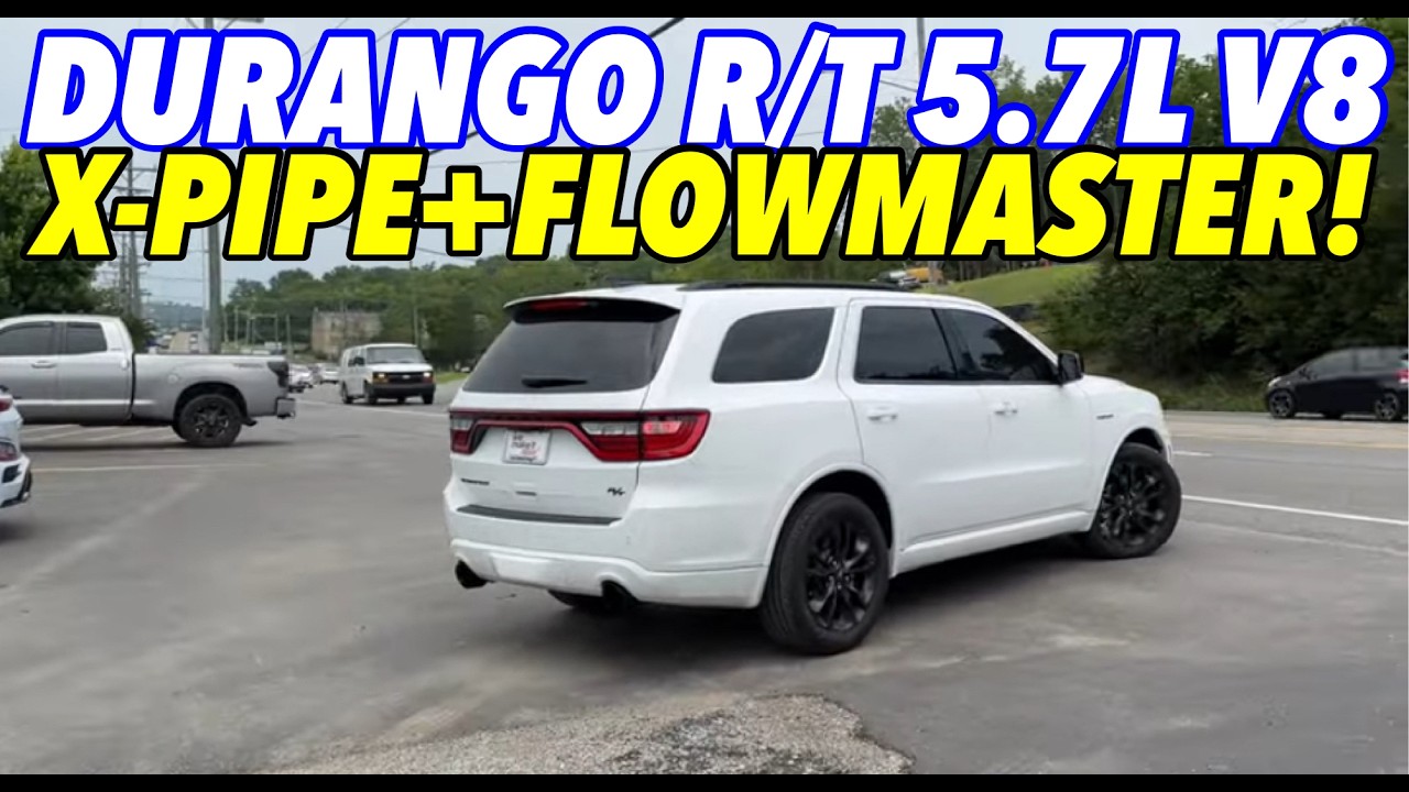 Dodge Durango R/T 5.7L HEMI V8 2023 года с X-PIPE и FLOWMASTER OUTLAWS!