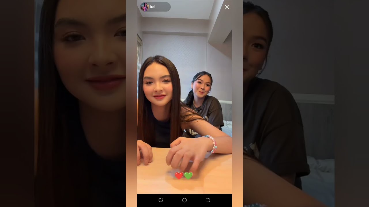 Kairain's live on tiktok earlier ❤️💚