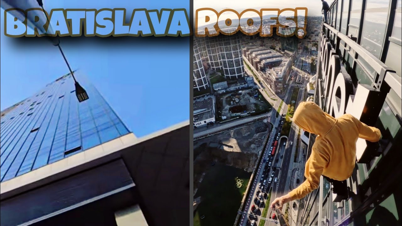 ON TOP OF TALLEST OFFICE SKYSCRAPER BRATISLAVA!