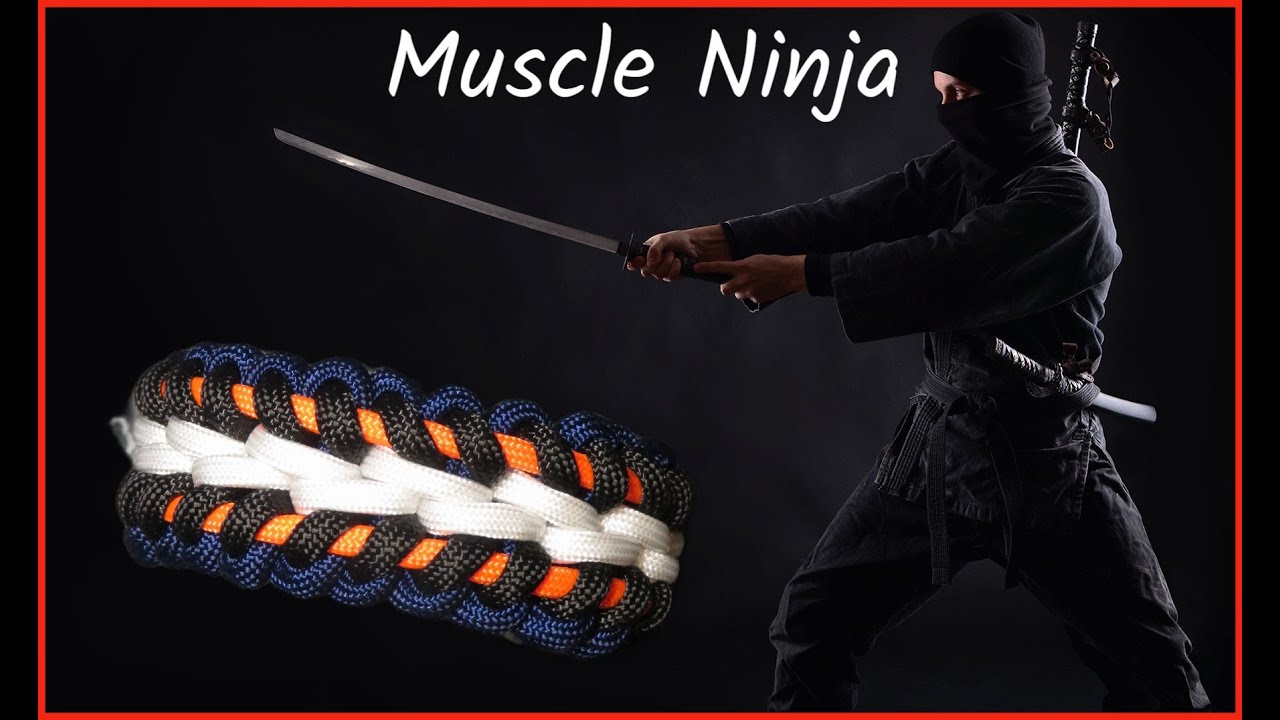 MUSCLE NINJA Gruesa - Paracord Bracelet - Como se hace Pulsera Paracord