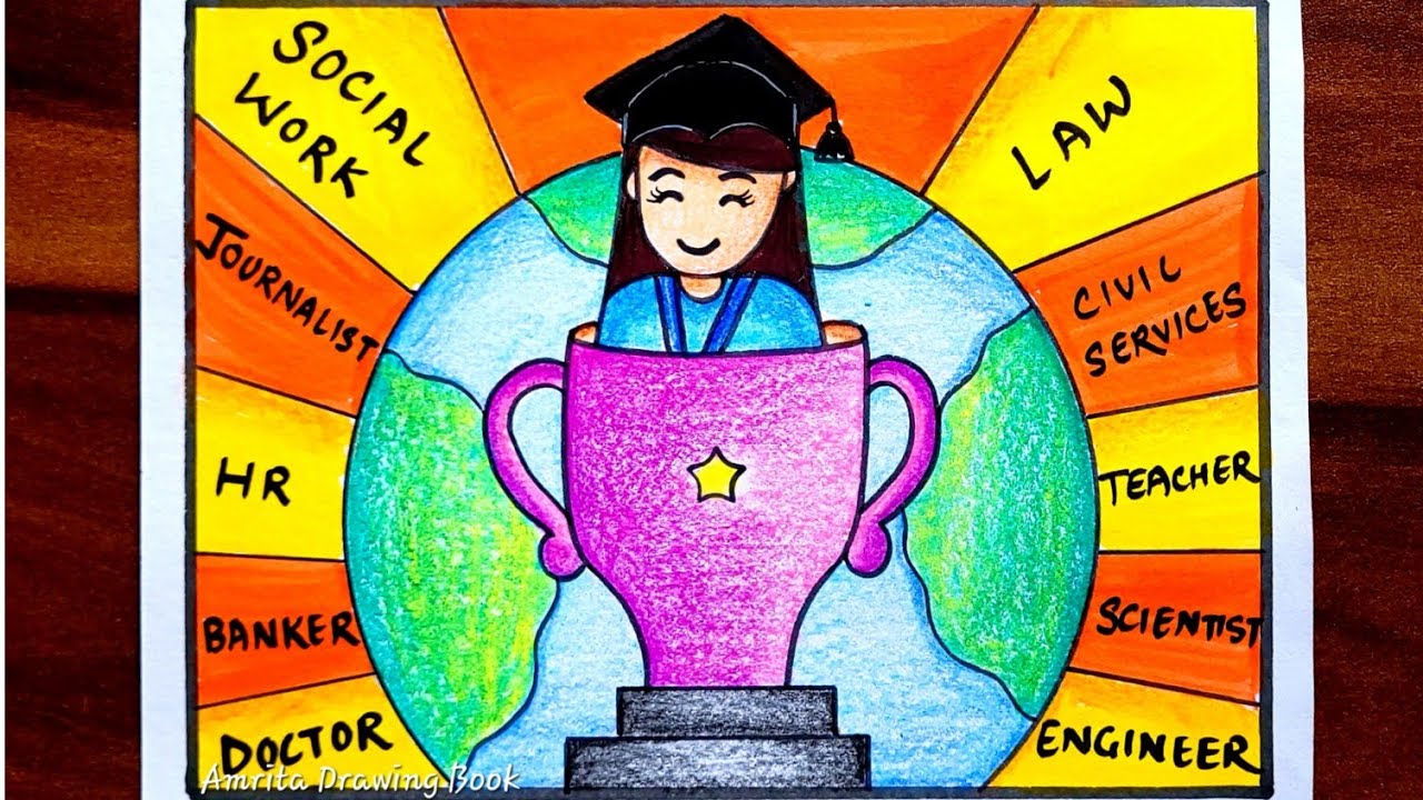 National Girl Child Day Drawing | Save Girl Child Day Drawing | Beti Bachao Beti Padhao Drawing