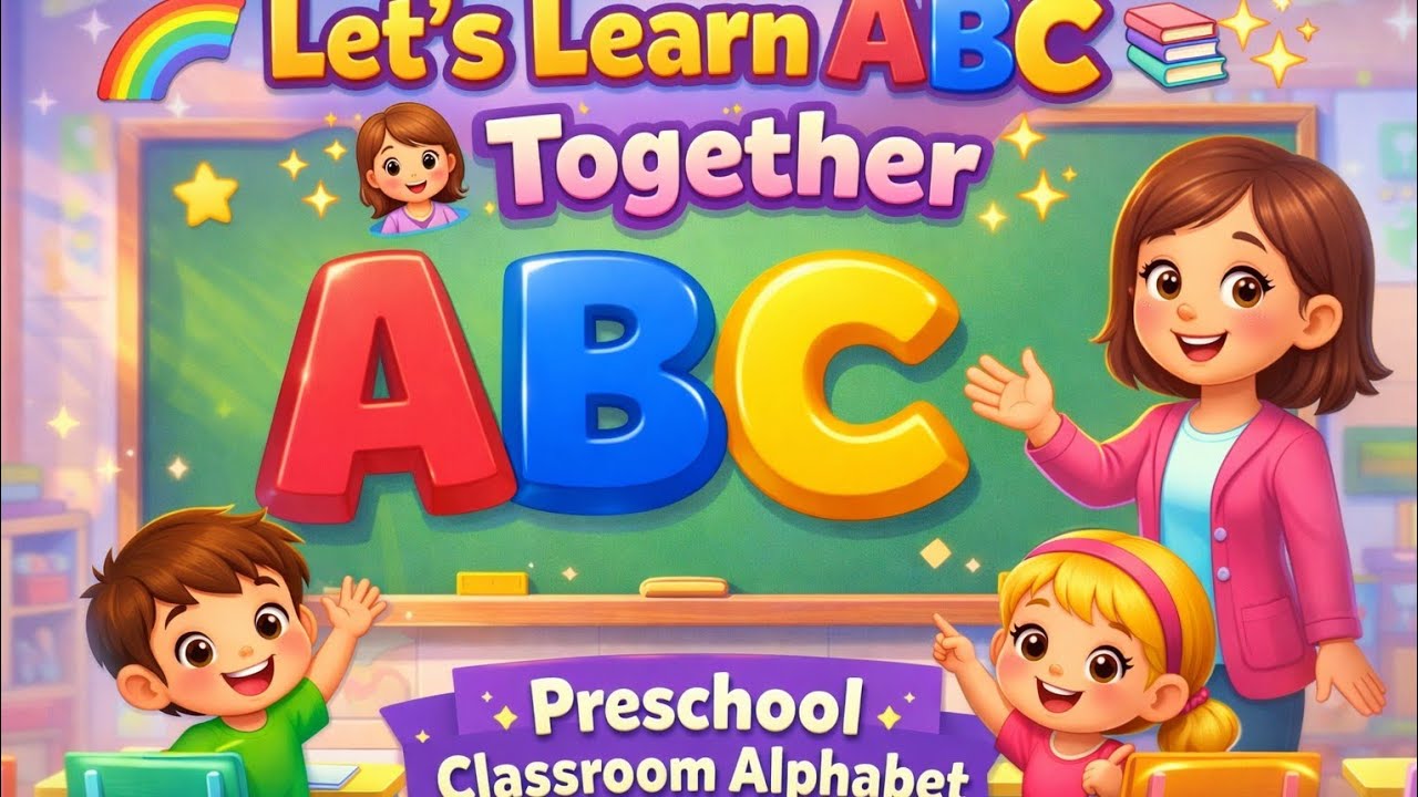 🌈👩‍🏫 Let’s Learn ABC Together | Preschool Classroom Alphabet 👶📚✨