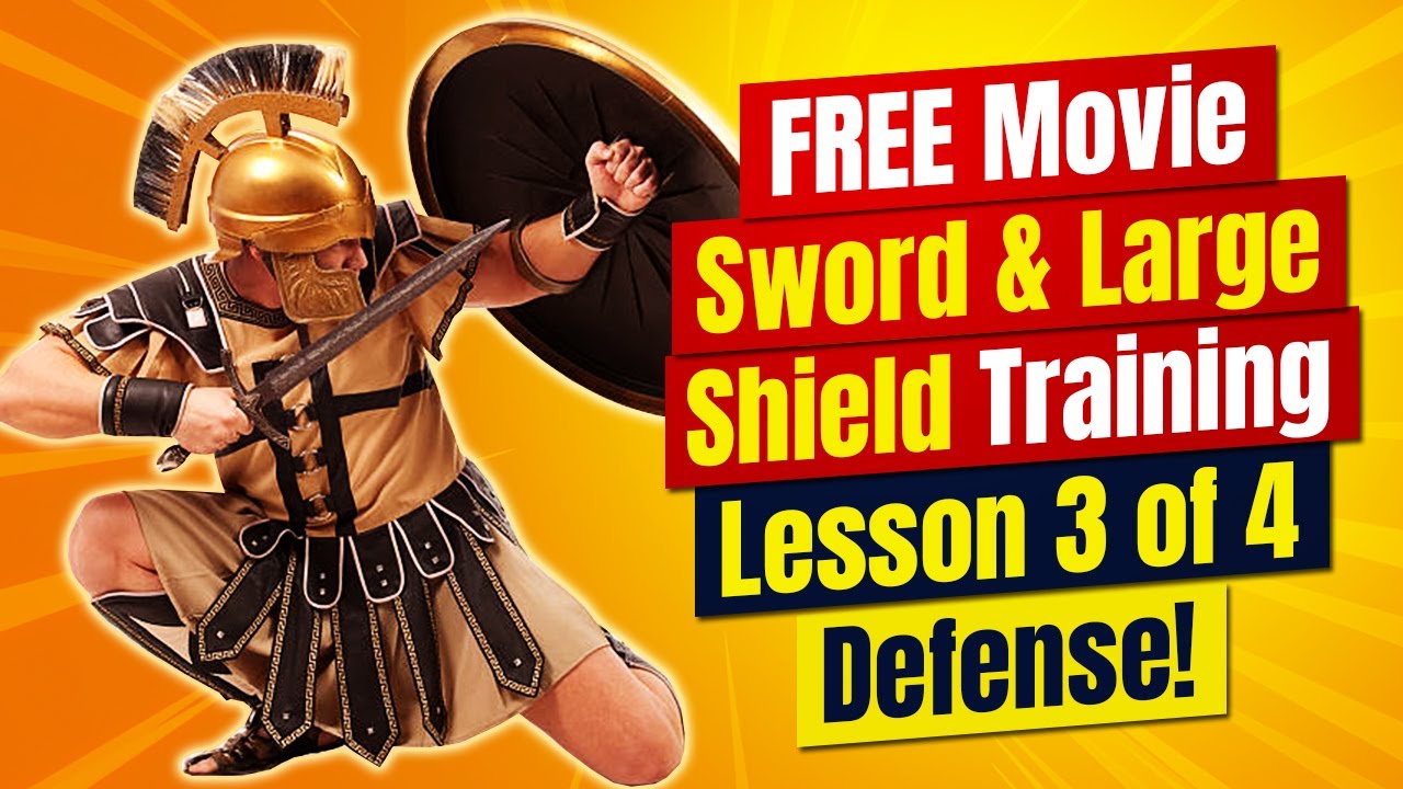 FREE Movie Shield & Sword Training Tip 3 of 4: Movie Shield & Sword Defense! Movie Sword Training