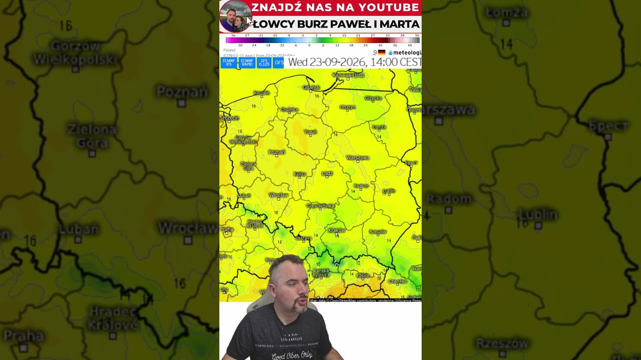 Quick weather forecast for the coming week #weather #Poland #forecast #shorts