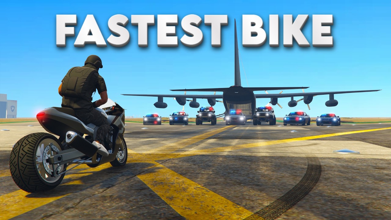 FASTEST BIKE vs 30 COPS in GTA 5