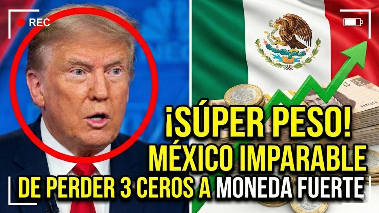 ÚLTIMA HORA: 🔴 INCREÍBLE El peso mexicano RENACE: de 3 ceros menos a SUPERDIVISA
