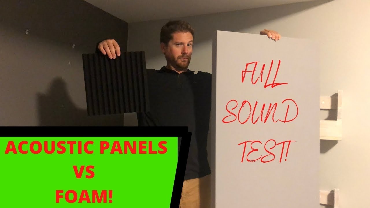 Acoustic Foam VS Panels - Surprising SOUND TEST!