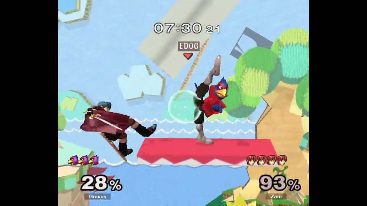 Zain (Marth) vs Graves (Falco) | Top 64 - WR1 - Melee Singles - GX3