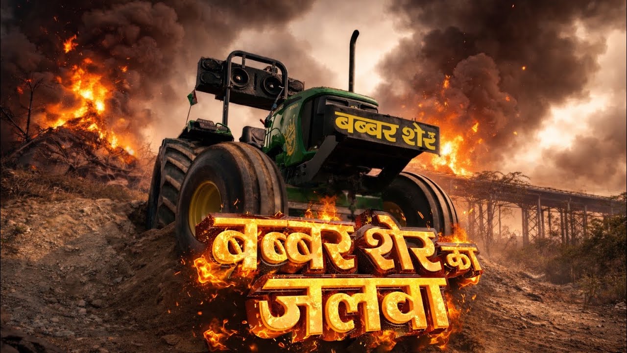 बब्बर शेर से ऑफ रोडिंग कर दी आज तो 🦁 ✌️ @up13_tractors  #king #sher #viralvideo #stunt #offroad 