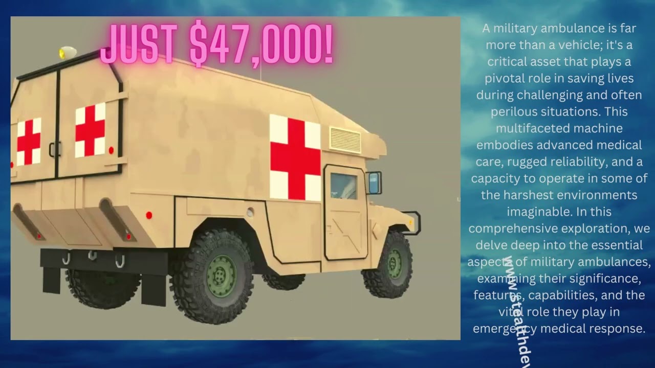Military Ambulance: Your Lifesaver on Wheels for Just $47,000! #shorts #humvee #military #reels