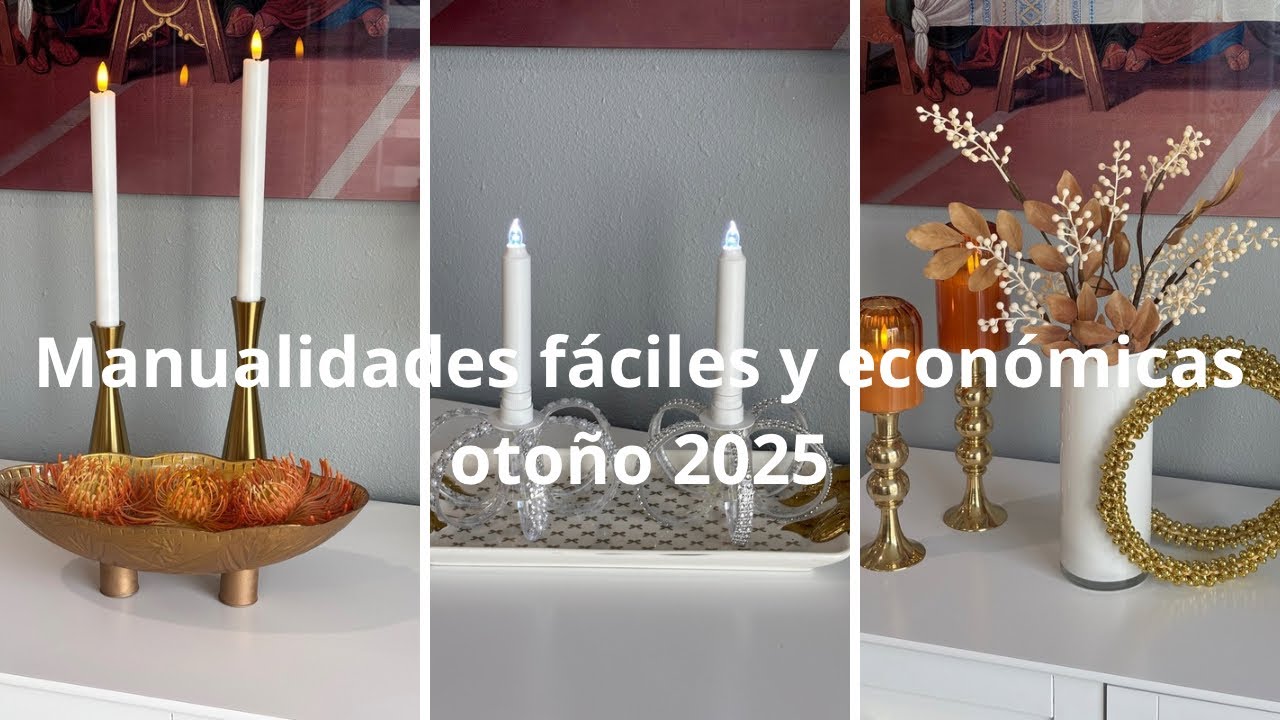 Manualidades fáciles y económicas para otoño 2025🍁🍁🍁