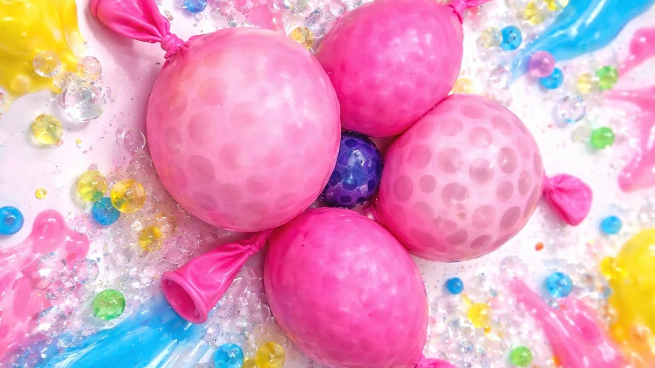 ASMR Orbeez, Orbeez in pink balls