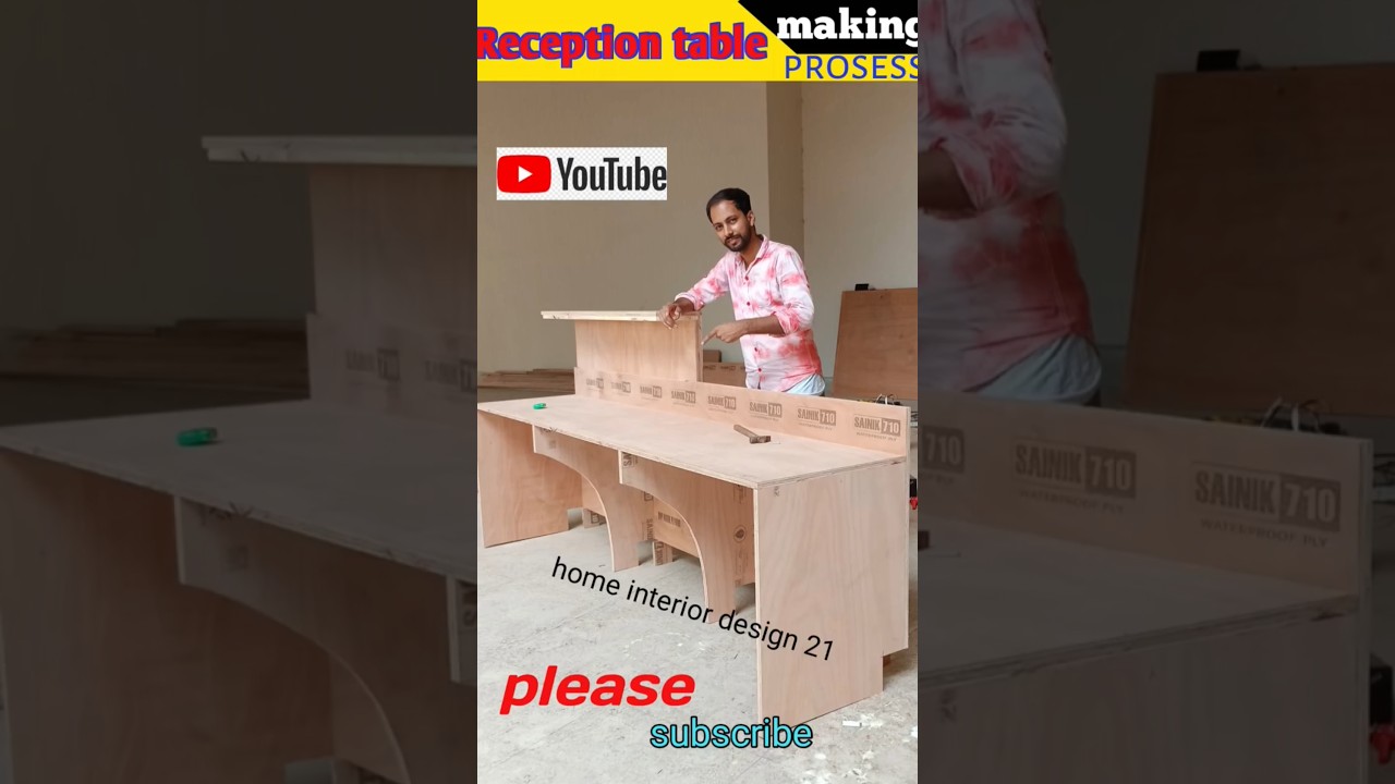 I Built an Epic Reception Table for My New Office