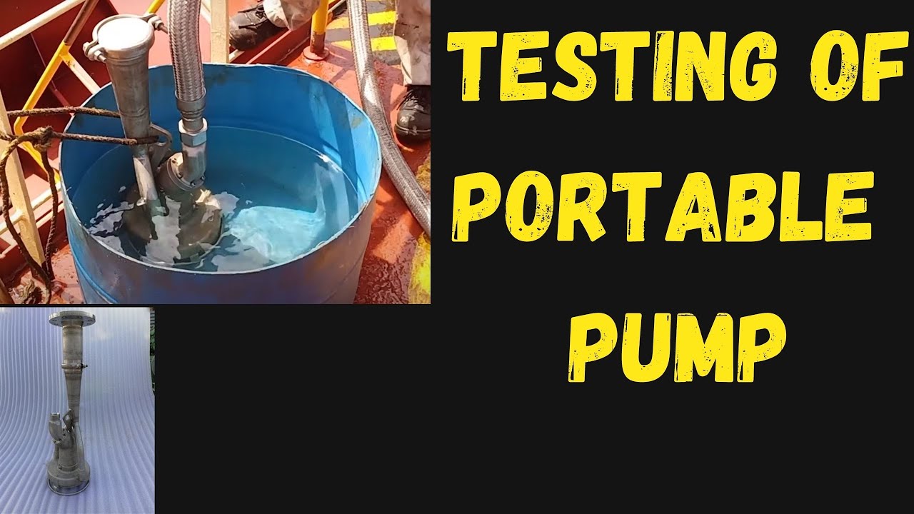 𝗣𝗼𝗿𝘁𝗮𝗯𝗹𝗲 𝗳𝗿𝗮𝗺𝗼 pump testing/Emergency framo pump on chemical tanker
