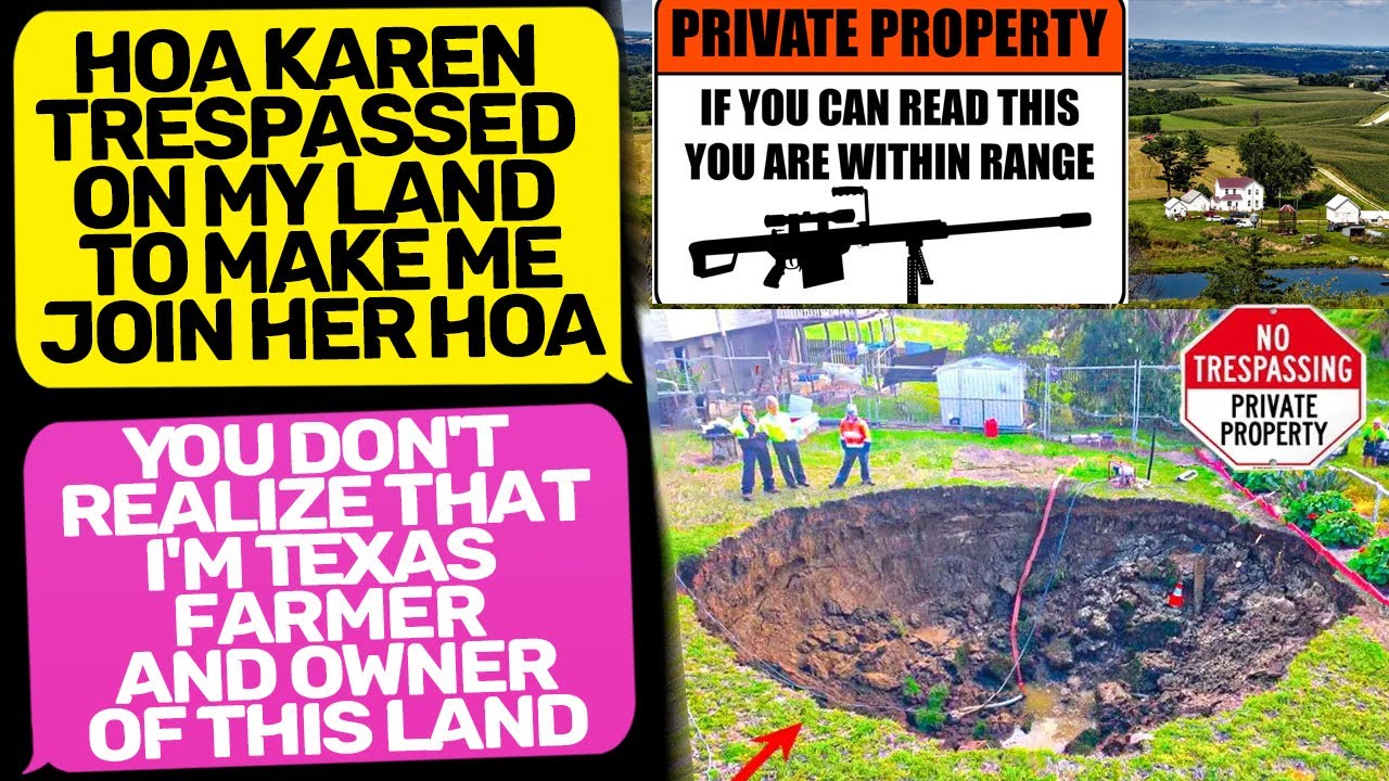 HOA KAREN TRESPASSED ON MY LAND TO MAKE ME JOIN HOA! I Am the Owner of  this House r/EntitledPeople