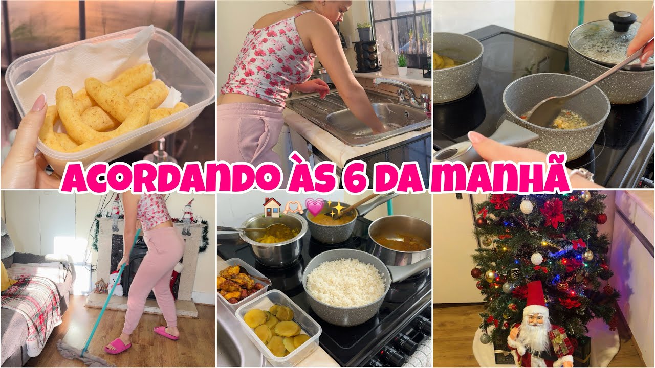  ACORDEI 6 DA MANHÃ 🏠💗| DONA DE CASA PRODUTIVA fiz almoço, organização, árvore de Natal..