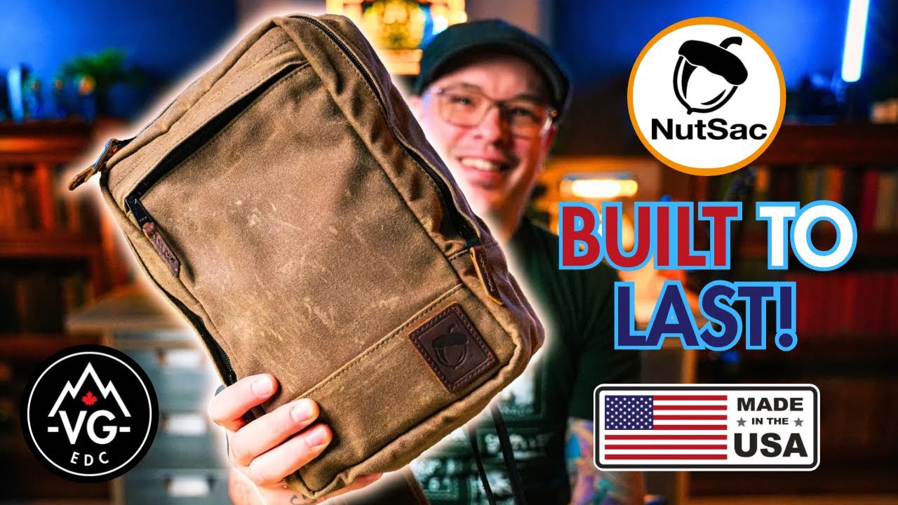 Обзор сумки NutSac Sling | Классическая вощёная холщовая сумка + мой EDC-набор