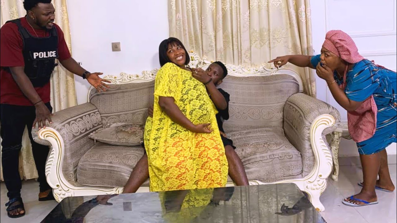HEAVILY PREGNANT WIFE IS CAUGHT WITH HER LOVER BY HER POLICE HUSBAND AND THE UNEXPECTED HAPPENED 