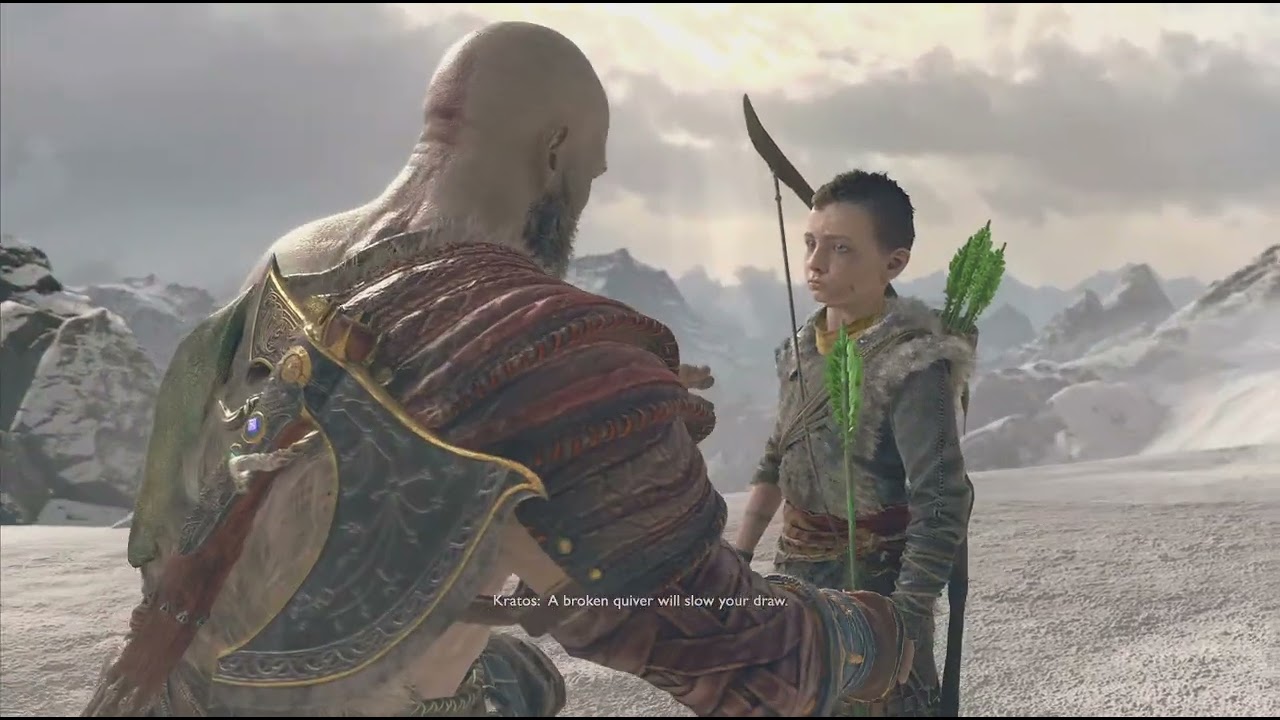 God of war4 part 7, the talking head