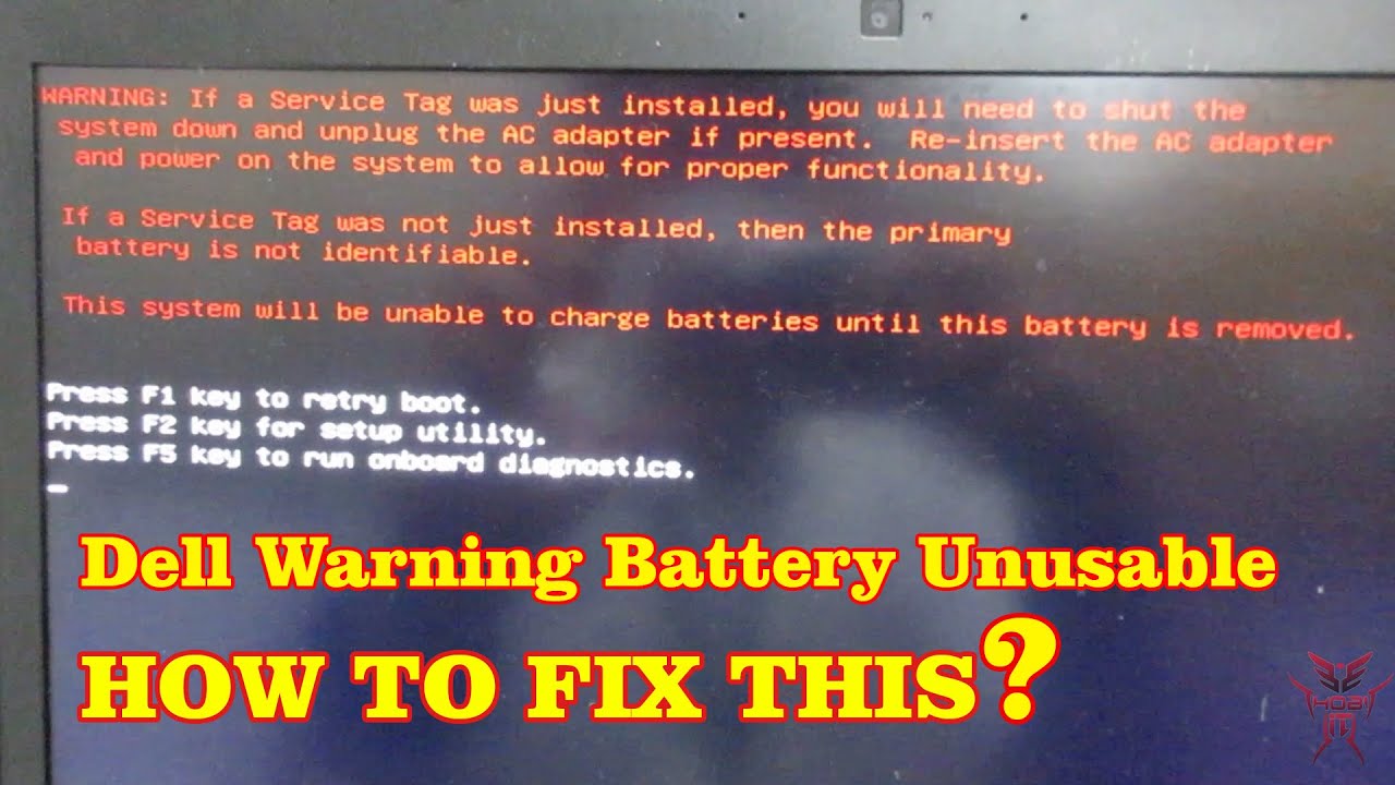 How To Fix Dell Warning Battery is reaching the end of its usable life (plugged but is not charging)
