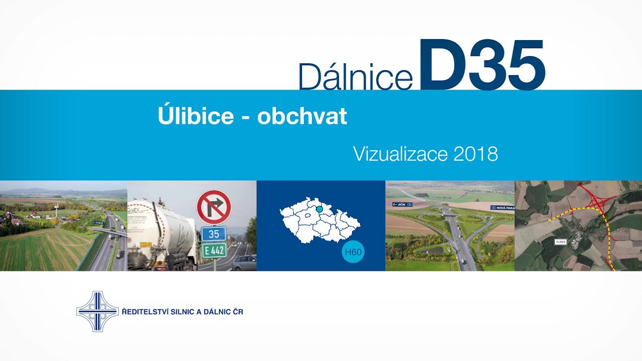 D35 Úlibice, obchvat (vizualizace stavby)