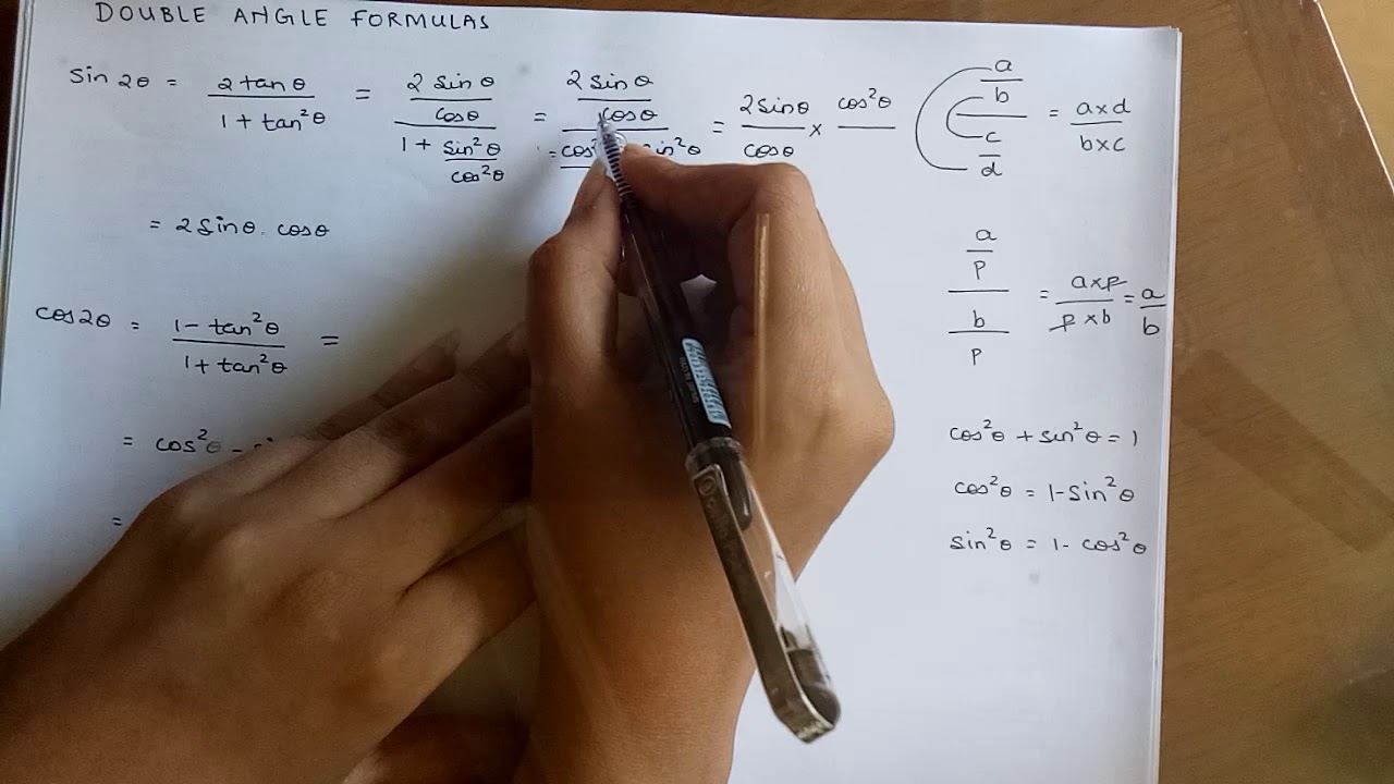 Remember ALL the double angle formulas in secs! | (sin 2θ, cos 2θ, tan 2θ)