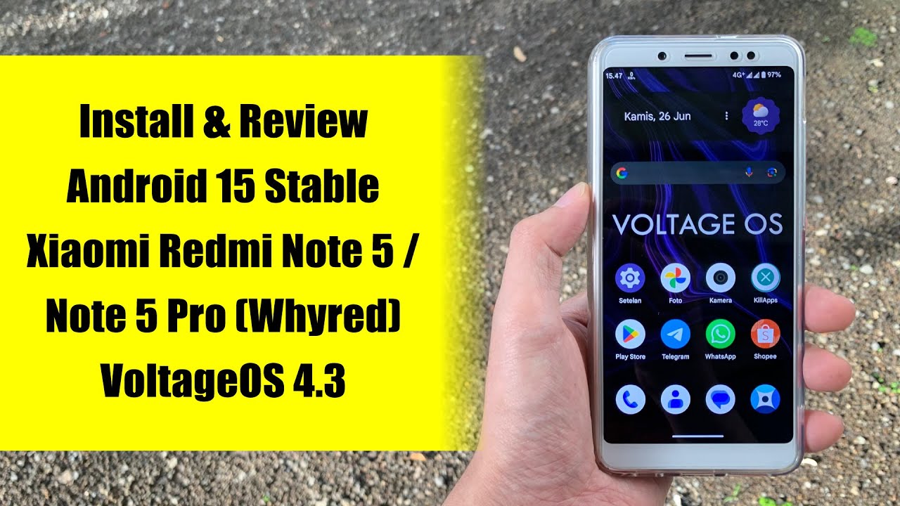 Smooth Banget!! Install & Review Android 15 di Xiaomi Redmi Note 5 Pro (Whyred) | VoltageOS 4.3