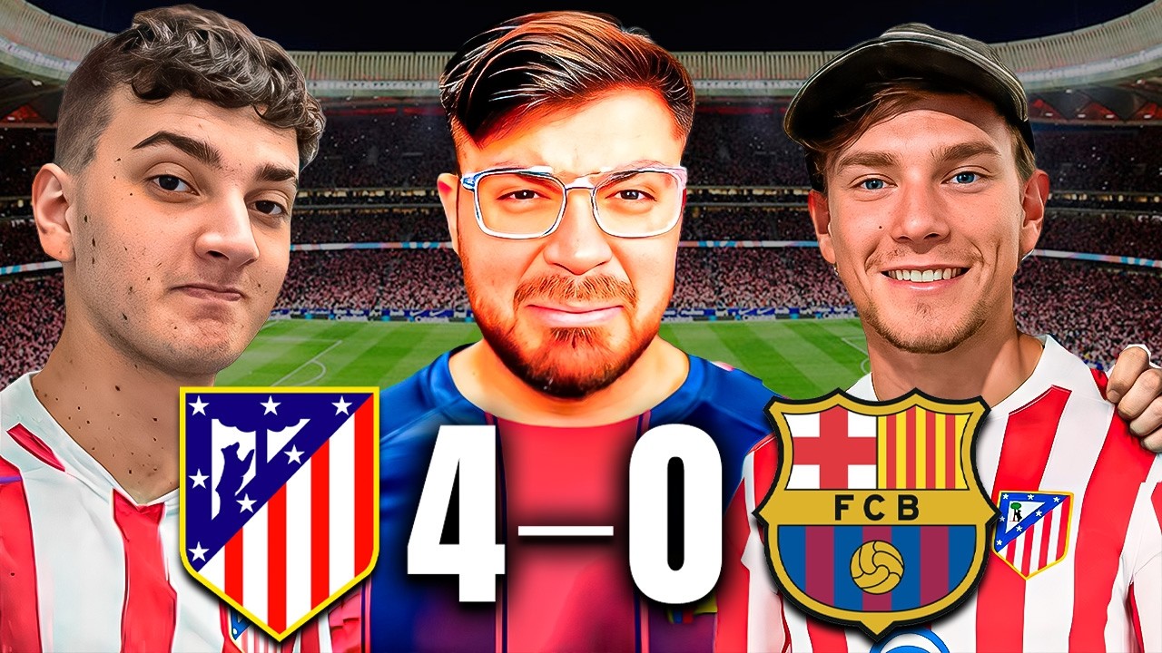VIAJAMOS A VER EL ATLETICO MADRID VS BARCELONA ¿EL MAYOR BATACAZO DE LA COPA? LLORA LA COBRA