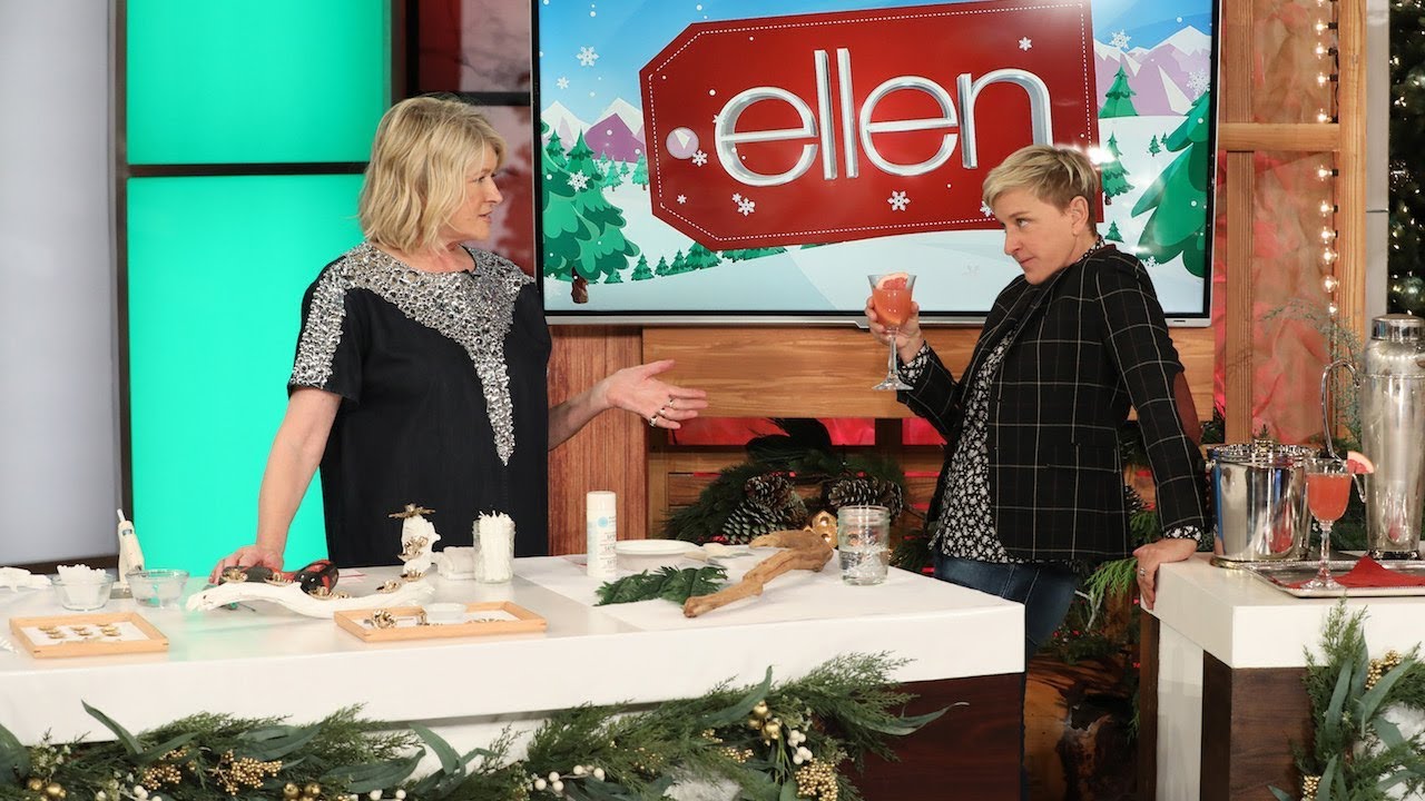 Martha Stewart and Ellen Get the Holidays Started with Crafts and Cocktails - Extended Version