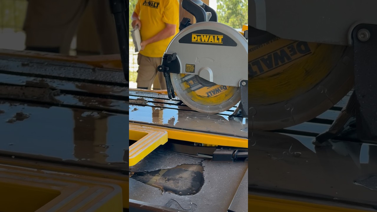 #D36000S High Capacity Wet Tile Saw with Stand #dewalt #dewalttough #dewalttools #ranchlife #diy