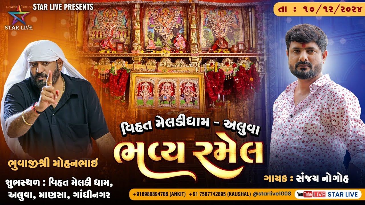 જાતર (રમેલ) || વિહત મેલડી ધામ અલુવા || Sanjay Noghoh || 10-12-2024