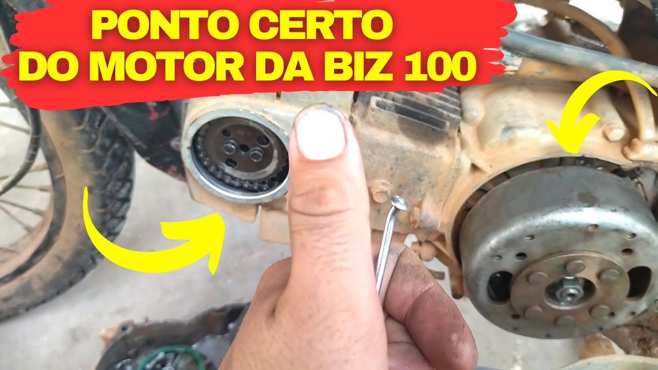 Como colocar o motor da moto biz 100 no ponto de funcionamento ?