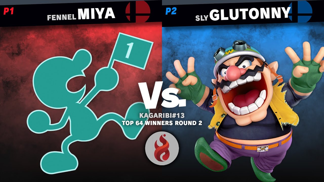 KAGARIBI#13 TOP 64 - Miya (Mr. Game&Watch) VS Glutonny (Wario) SSBU Tournament