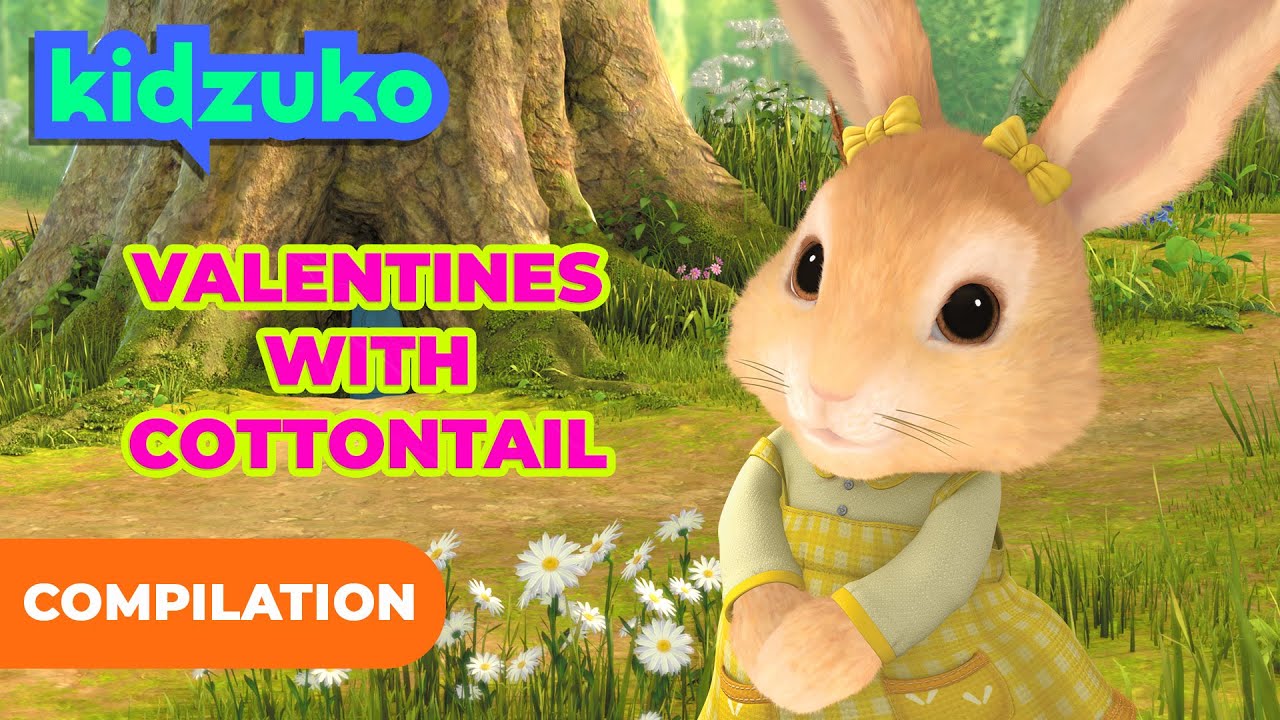 @OfficialPeterRabbit  | 🐰💓 Valentine's With Sweet Cottontail 💕🌼  | 1 Hour | @Kidzuko